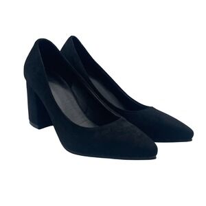Black Pump With Block Heel Women's Size‎ 6 1/2